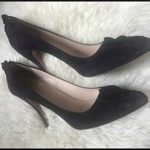 Prada - dark purple heels- worn less than 3 times